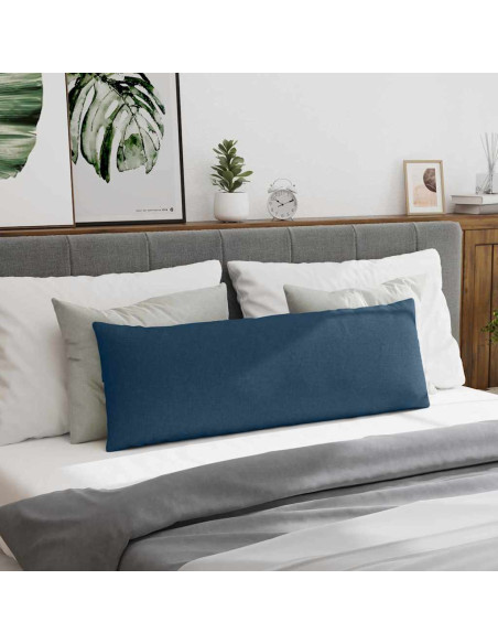 Cuscini da Divano 2 pcs Blu 120 x 40 cm Tessuto