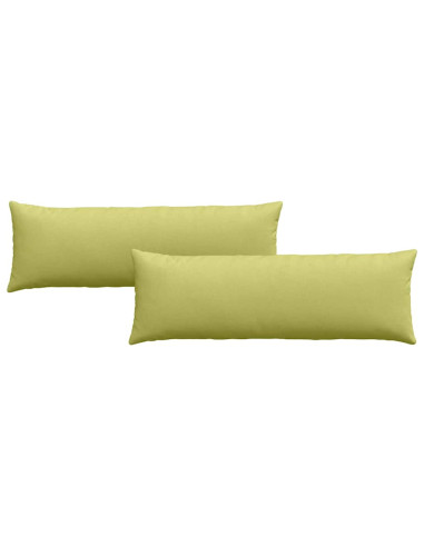 Cuscini da Divano 2 pcs Verde chiaro 120 x 40 cm Tessuto