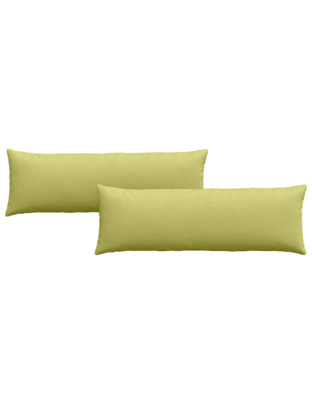 Cuscini da Divano 2 pcs Verde chiaro 120 x 40 cm Tessuto