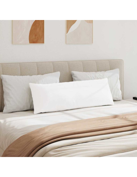 Cuscini da Divano 2 pcs Bianco 120 x 40 cm Tessuto