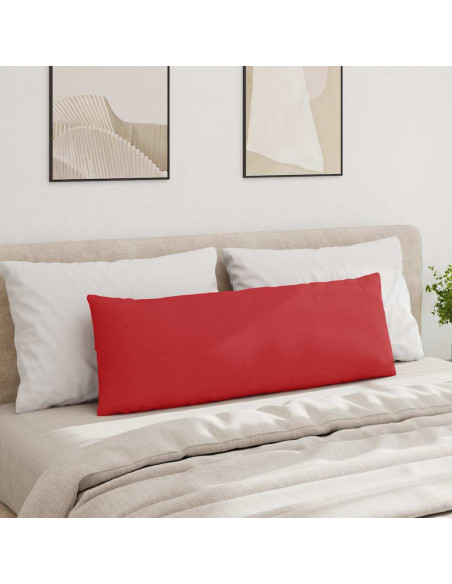 Cuscini da Divano 2 pcs Rosso 120 x 40 cm Tessuto