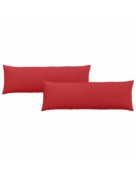 Cuscini da Divano 2 pcs Rosso 120 x 40 cm Tessuto