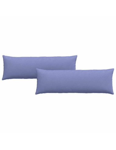 Cuscini da Divano 2 pcs Blu 120 x 40 cm Tessuto