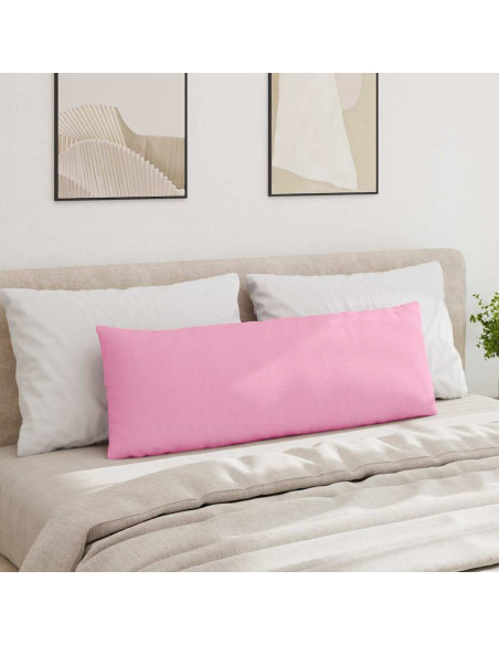 Cuscini da Divano 2 pcs Rosa 120 x 40 cm Tessuto