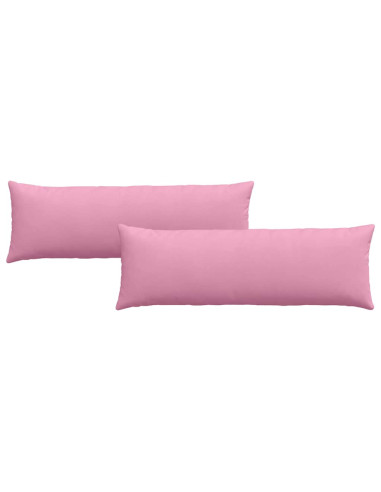 Cuscini da Divano 2 pcs Rosa 120 x 40 cm Tessuto