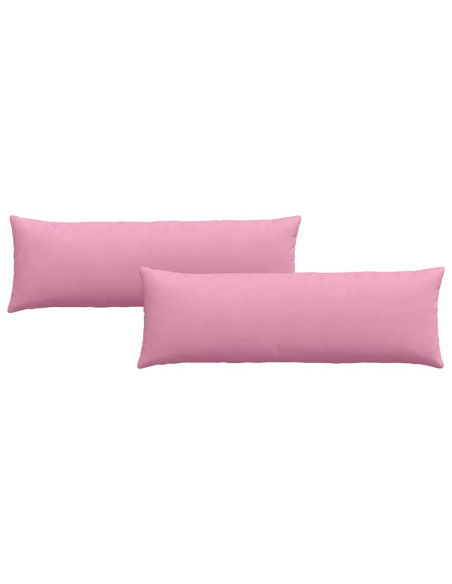 Cuscini da Divano 2 pcs Rosa 120 x 40 cm Tessuto