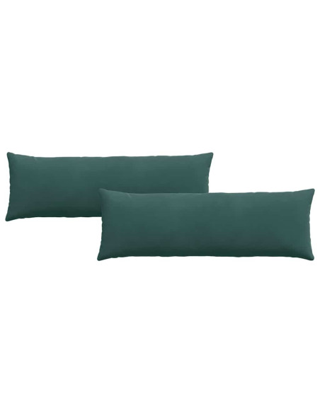 Cuscini da Divano 2 pcs Verde Scuro 120 x 40 cm