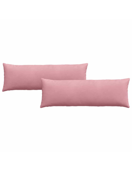 Cuscini da Divano 2 pcs Rosa 120 x 40 cm Tessuto in Cords