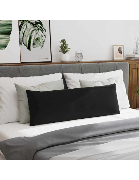 Cuscini da Divano 2 pcs Nero 120 x 40 cm Tessuto in Cords