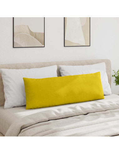 Cuscini da Divano 2 pcs Giallo 120 x 40 cm Tessuto in Cords