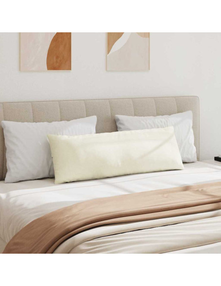 Cuscini da Divano 2 pcs Crema 120 x 40 cm Tessuto in Cords