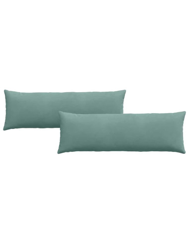 Cuscini da Divano 2 pcs Verde Mare 120 x 40 cm Tessuto in Cords
