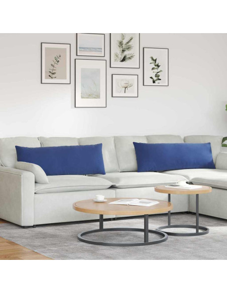 Cuscini da Divano 2 pcs Blu Polizia 120 x 40 cm