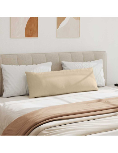 Cuscini da Divano 2 pcs Crema 120 x 40 cm Tessuto