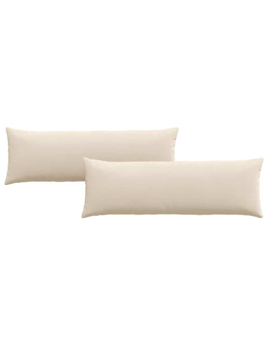 Cuscini da Divano 2 pcs Beige 120 x 40 cm Tessuto