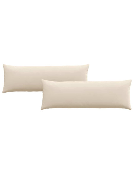 Cuscini da Divano 2 pcs Beige 120 x 40 cm Tessuto