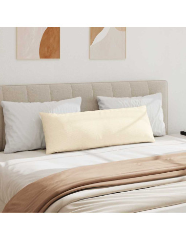 Cuscini da Divano 2 pcs Crema 120 x 40 cm Tessuto in Cords