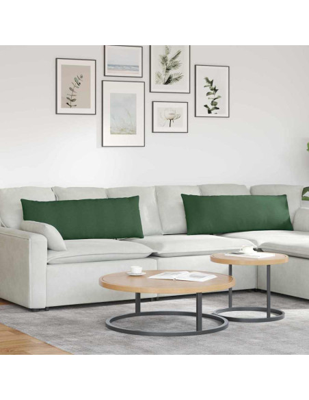 Cuscini da Divano 2 pcs Verde Scuro 120 x 40 cm