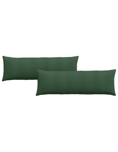 Cuscini da Divano 2 pcs Verde Scuro 120 x 40 cm