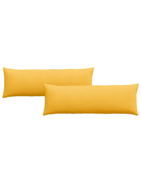 Cuscini da Divano 2 pcs Giallo Chiaro 120 x 40 cm