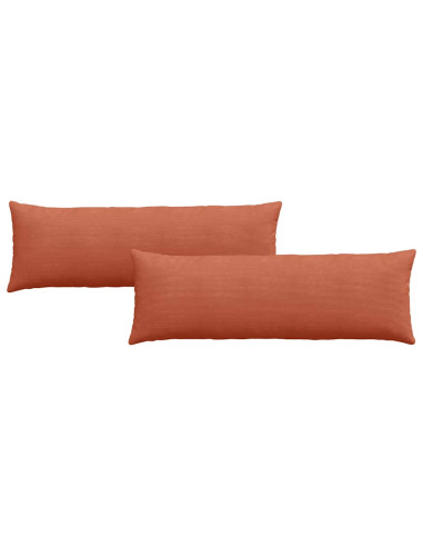 Cuscini da Divano 2 pcs Rosso Arancio 120 x 40 cm