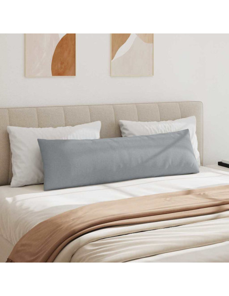 Cuscini da Divano 2 pcs Grigio chiaro 145 x 40 cm Tessuto