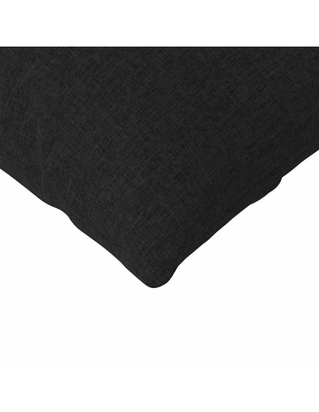 Cuscini da Divano 2 pcs Nero 145 x 40 cm Tessuto