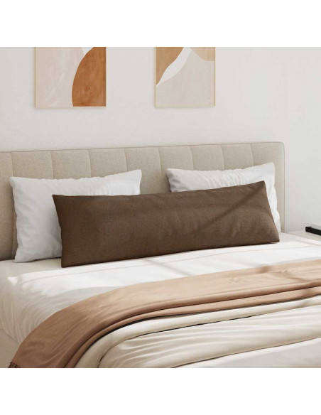Cuscini da Divano 2 pcs Marrone 145 x 40 cm Tessuto