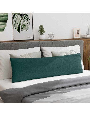 Cuscini da Divano 2 pcs Verde Scuro 145 x 40 cm Tessuto