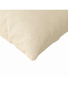 Cuscini da Divano 2 pcs Crema 145 x 40 cm Tessuto 2