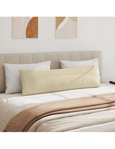 Cuscini da Divano 2 pcs Crema 145 x 40 cm Tessuto
