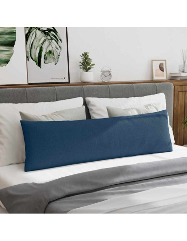 Cuscini da Divano 2 pcs Blu 145 x 40 cm Tessuto