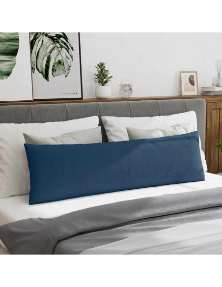 Cuscini da Divano 2 pcs Blu 145 x 40 cm Tessuto