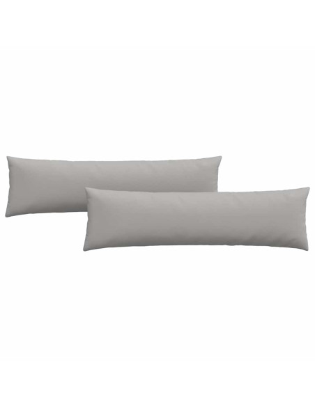 Cuscini da Divano 2 pcs Grigio 145 x 40 cm Tessuto