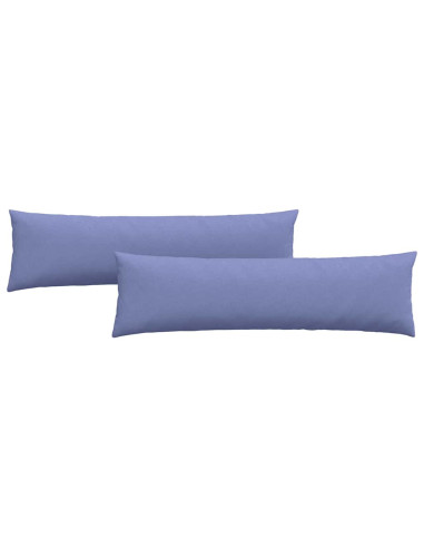 Cuscini da Divano 2 pcs Blu 145 x 40 cm Tessuto