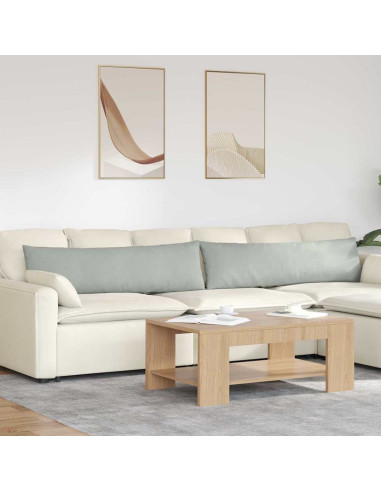 Cuscini da Divano 2 pcs Grigio chiaro 145 x 40 cm