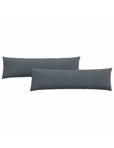 Cuscini da Divano 2 pcs Grigio scuro 145 x 40 cm