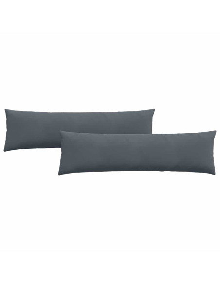 Cuscini da Divano 2 pcs Grigio scuro 145 x 40 cm
