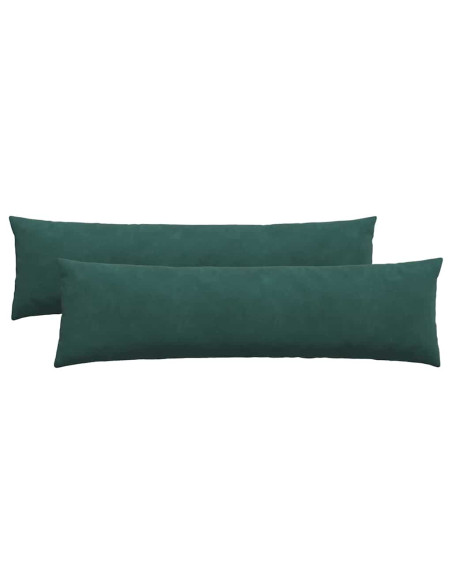 Cuscini da Divano 2 pcs Verde Scuro 145 x 40 cm