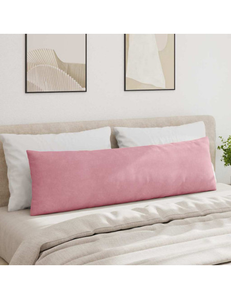 Cuscini da Divano 2 pcs Rosa 145 x 40 cm Tessuto in Cords