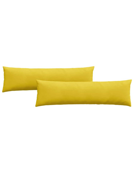 Cuscini da Divano 2 pcs Giallo 145 x 40 cm Tessuto in Cords
