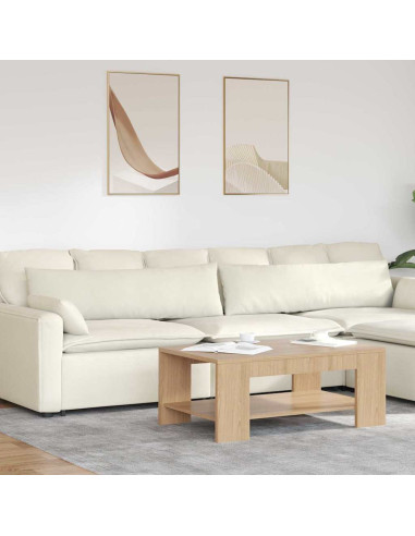 Cuscini da Divano 2 pcs Crema 145 x 40 cm Tessuto in Cords