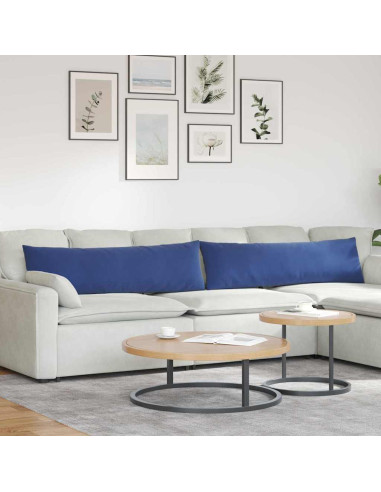 Cuscini da Divano 2 pcs Blu Polizia 145 x 40 cm