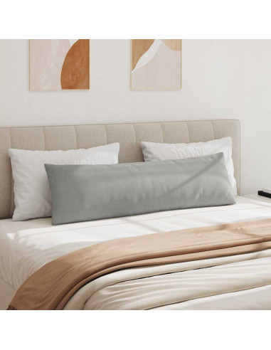 Cuscini da Divano 2 pcs Grigio chiaro 145 x 40 cm Tessuto