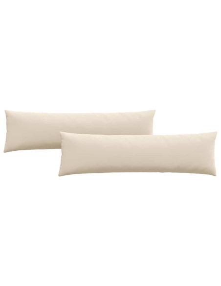 Cuscini da Divano 2 pcs Beige 145 x 40 cm Tessuto