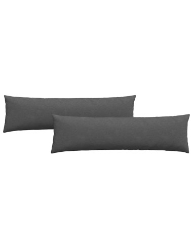 Cuscini da Divano 2 pcs Grigio scuro 145 x 40 cm