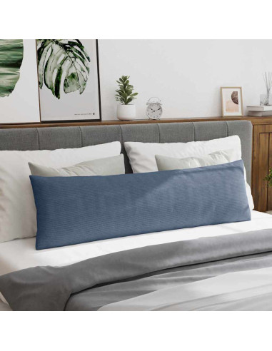 Cuscini da Divano 2 pcs Blu 145 x 40 cm Tessuto in Cords
