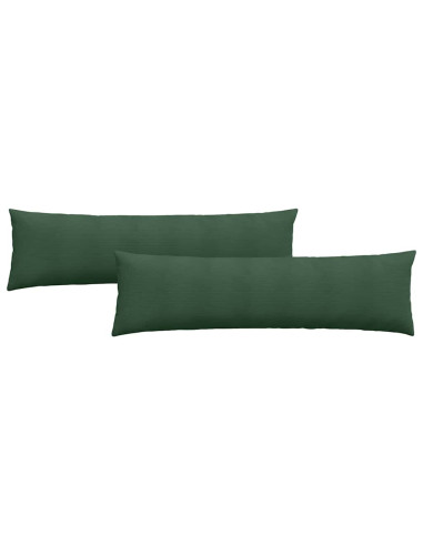 Cuscini da Divano 2 pcs Verde Scuro 145 x 40 cm