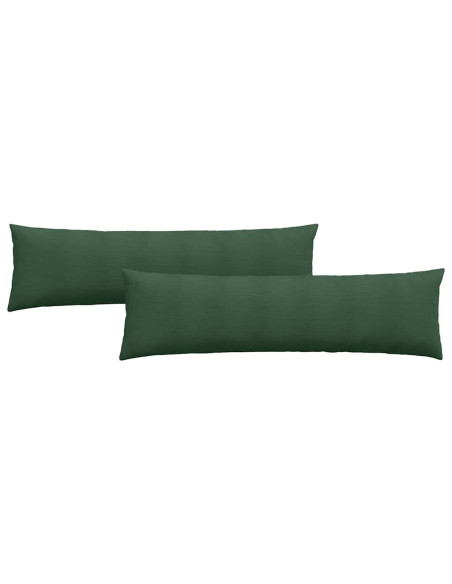 Cuscini da Divano 2 pcs Verde Scuro 145 x 40 cm