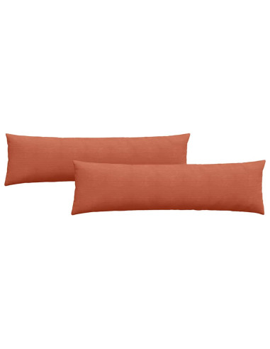 Cuscini da Divano 2 pcs Rosso Arancio 145 x 40 cm